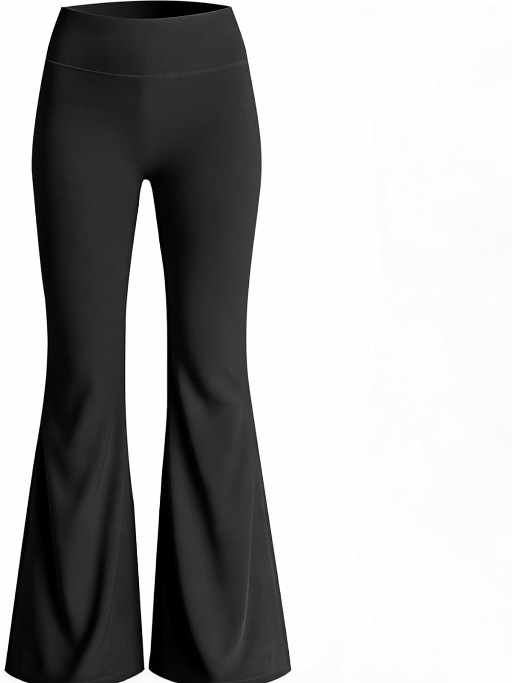 Women's Black Yoga Flare Pants XL